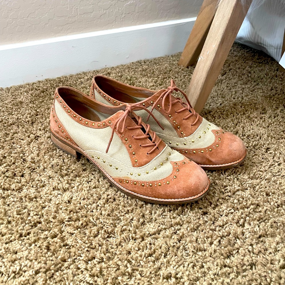 Gianni Binni Oxford Lace Up Wingtip Shoes